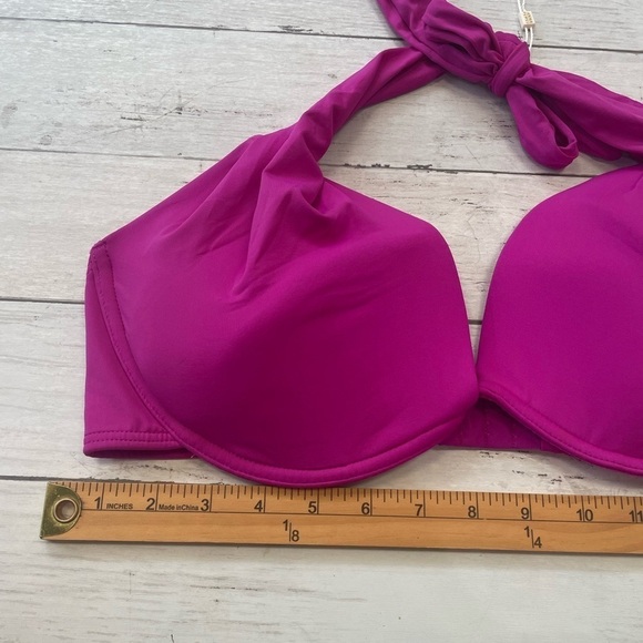 COCO REEF Keepsake Solid Cameo Halter Bikini Top pink fusion 16/40C - Picture 4 of 14